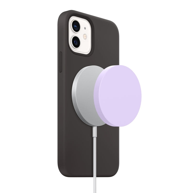 Magsafe Wireless Charger Silicone Protective Case, Wine Red, Green, Warm White, Light Purple, Dark Blue, Pink, Black, Red, Grey