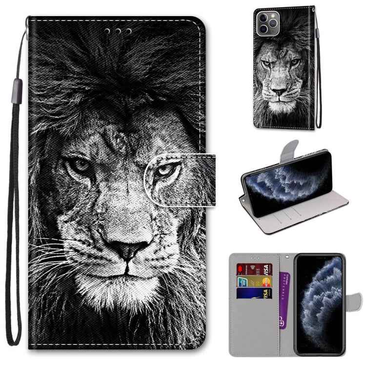 Coloured Drawing Cross Texture Horizontal Flip PU Leather Case with Holder & Card Slots & Wallet & Lanyard, For iPhone 11, For iPhone 11 Pro