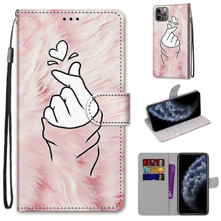 Coloured Drawing Cross Texture Horizontal Flip PU Leather Case with Holder & Card Slots & Wallet & Lanyard, For iPhone 11, For iPhone 11 Pro
