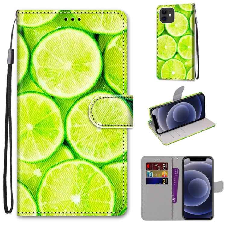 Coloured Drawing Cross Texture Horizontal Flip PU Leather Case with Holder & Card Slots & Wallet & Lanyard, For iPhone 11 Pro Max, For iPhone 12 mini