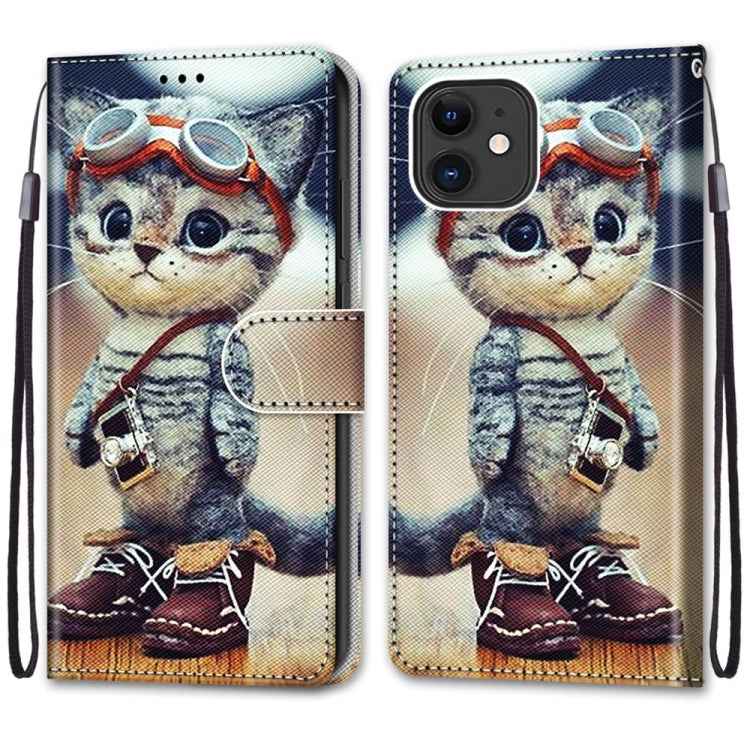 Coloured Drawing Cross Texture Horizontal Flip PU Leather Case with Holder & Card Slots & Wallet & Lanyard, For iPhone 12 / 12 Pro, For iPhone 12 Pro Max