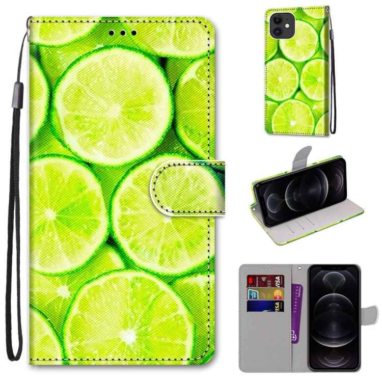 Coloured Drawing Cross Texture Horizontal Flip PU Leather Case with Holder & Card Slots & Wallet & Lanyard, For iPhone 12 / 12 Pro, For iPhone 12 Pro Max