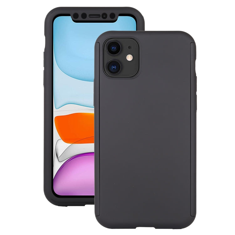Shockproof PC Full Coverage Protective Case with Tempered Glass Film, For iPhone 11 Pro, For iPhone 11, For iPhone 11 Pro Max