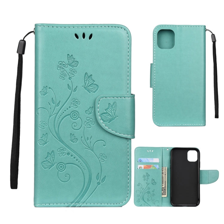 Butterfly Flower Pattern Horizontal Flip Leather Case with Holder & Card Slots & Wallet