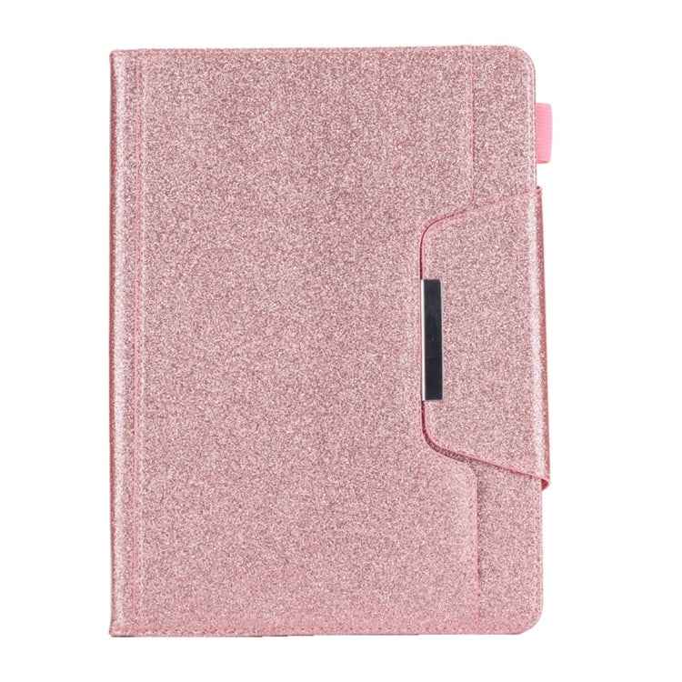 For iPad 10.2 inch Glitter Powder Horizontal Flip Leather Case with Holder & Card Slot & Photo Frame & Wallet