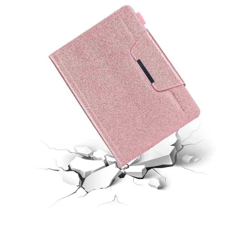 For iPad 10.2 inch Glitter Powder Horizontal Flip Leather Case with Holder & Card Slot & Photo Frame & Wallet