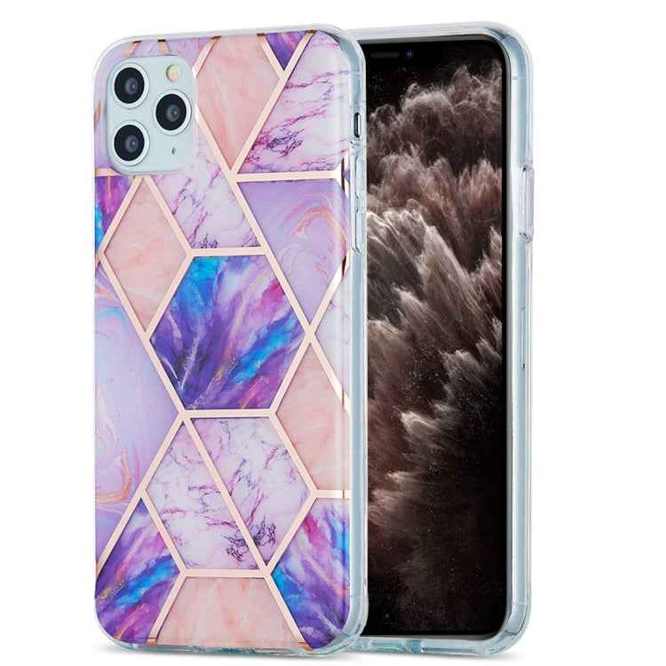 3D Electroplating Marble Pattern TPU Protective Case, For iPhone 11, For iPhone 11 Pro, For iPhone 11 Pro Max, For iPhone 12 mini, For iPhone 12 / 12 Pro, For iPhone 12 Pro Max, For iPhone XS / X, For iPhone XR