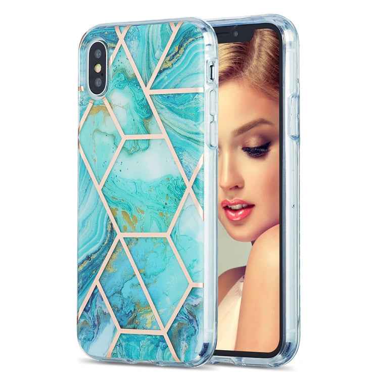 3D Electroplating Marble Pattern TPU Protective Case, For iPhone 11, For iPhone 11 Pro, For iPhone 11 Pro Max, For iPhone 12 mini, For iPhone 12 / 12 Pro, For iPhone 12 Pro Max, For iPhone XS / X, For iPhone XR