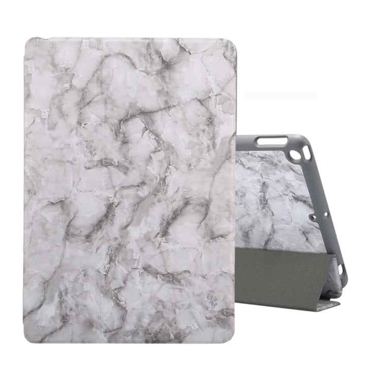 For iPad 10.2 inch Marble Texture Pattern Horizontal Flip Leather Case, with Three-folding Holder & Pen Slot & Sleep / Wake-up Function
