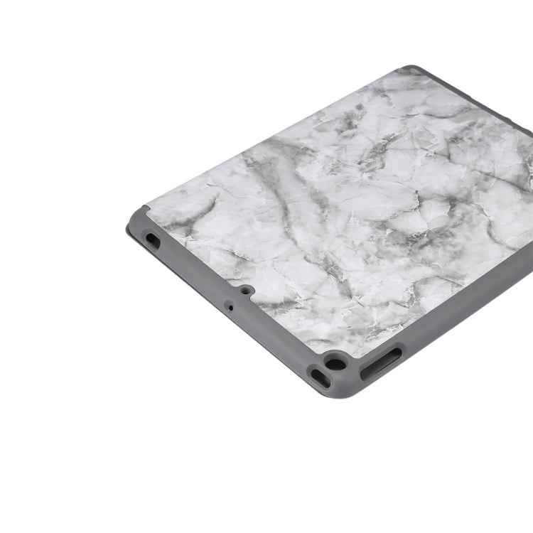 For iPad 10.2 inch Marble Texture Pattern Horizontal Flip Leather Case, with Three-folding Holder & Pen Slot & Sleep / Wake-up Function