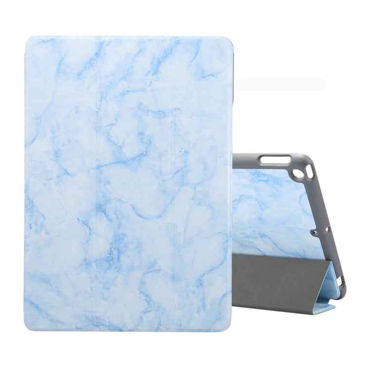 For iPad 10.2 inch Marble Texture Pattern Horizontal Flip Leather Case, with Three-folding Holder & Pen Slot & Sleep / Wake-up Function