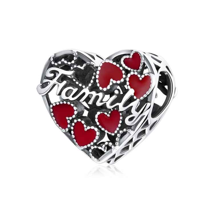 S925 Sterling Silver Warm Family Love Beads DIY Bracelet Necklace Accessories