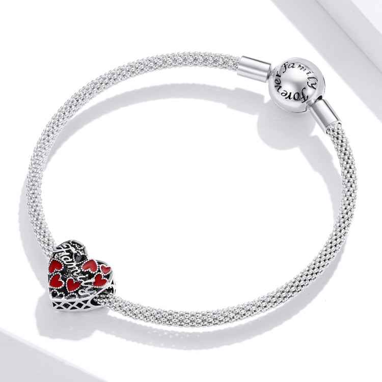 S925 Sterling Silver Warm Family Love Beads DIY Bracelet Necklace Accessories