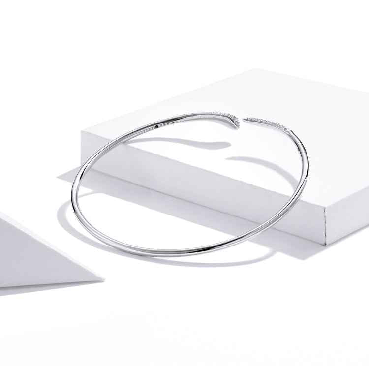 S925 Sterling Silver Snake Open Bracelet Women Jewelry