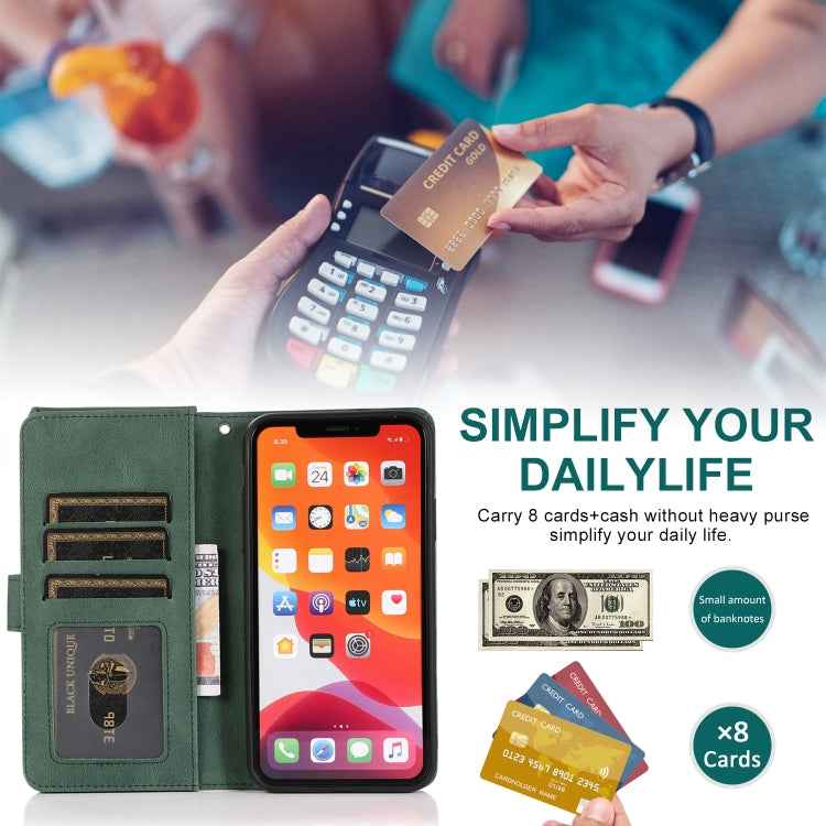 Skin-feel Crazy Horse Texture Zipper Wallet Bag Horizontal Flip Leather Case with Holder & Card Slots & Wallet & Lanyard, For iPhone 11 Pro Max, For iPhone 12 mini, For iPhone 12 / 12 Pro, For iPhone 12 Pro Max