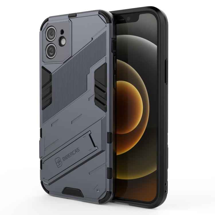 Punk Armor 2 in 1 PC + TPU Shockproof Case with Invisible Holder, For iPhone 12 mini, For iPhone 12, For iPhone 12 Pro, For iPhone 12 Pro Max, For iPhone 11 Pro, For iPhone 11