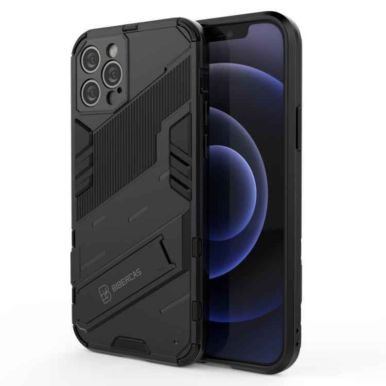 Punk Armor 2 in 1 PC + TPU Shockproof Case with Invisible Holder, For iPhone 12 mini, For iPhone 12, For iPhone 12 Pro, For iPhone 12 Pro Max, For iPhone 11 Pro, For iPhone 11
