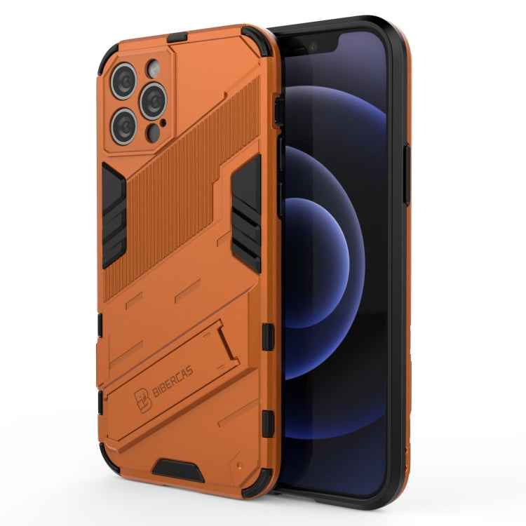 Punk Armor 2 in 1 PC + TPU Shockproof Case with Invisible Holder, For iPhone 12 mini, For iPhone 12, For iPhone 12 Pro, For iPhone 12 Pro Max, For iPhone 11 Pro, For iPhone 11