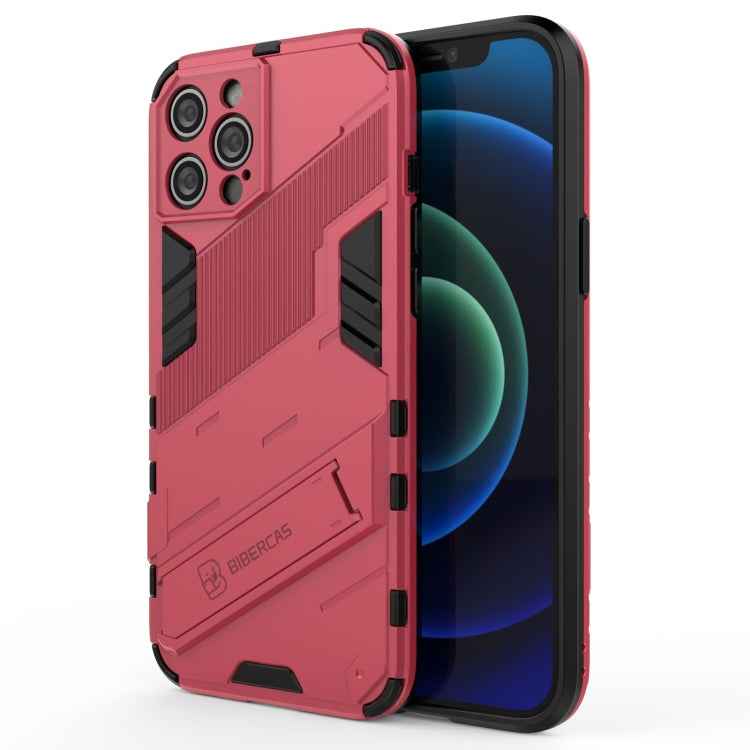 Punk Armor 2 in 1 PC + TPU Shockproof Case with Invisible Holder, For iPhone 12 mini, For iPhone 12, For iPhone 12 Pro, For iPhone 12 Pro Max, For iPhone 11 Pro, For iPhone 11