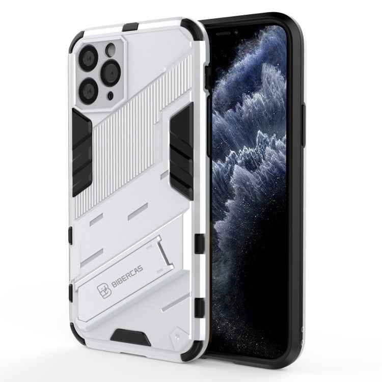 Punk Armor 2 in 1 PC + TPU Shockproof Case with Invisible Holder, For iPhone 12 mini, For iPhone 12, For iPhone 12 Pro, For iPhone 12 Pro Max, For iPhone 11 Pro, For iPhone 11