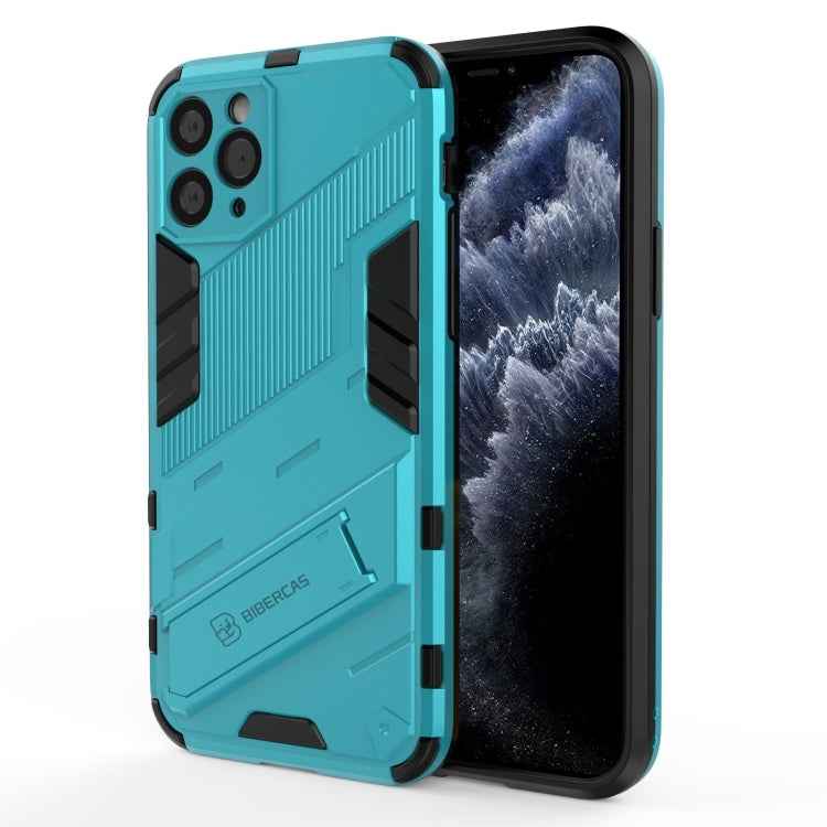 Punk Armor 2 in 1 PC + TPU Shockproof Case with Invisible Holder, For iPhone 12 mini, For iPhone 12, For iPhone 12 Pro, For iPhone 12 Pro Max, For iPhone 11 Pro, For iPhone 11