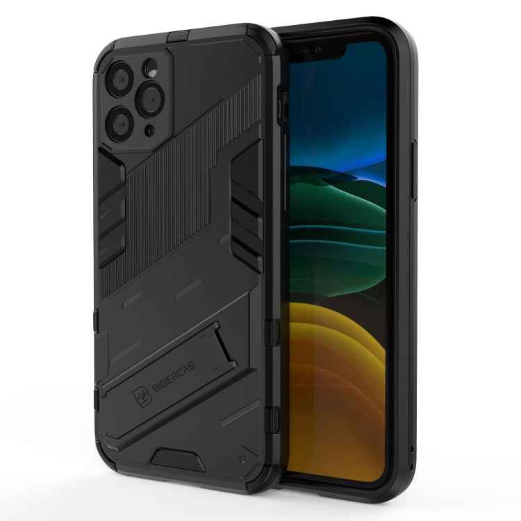 Punk Armor 2 in 1 PC + TPU Shockproof Case with Invisible Holder, For iPhone 12 mini, For iPhone 12, For iPhone 12 Pro, For iPhone 12 Pro Max, For iPhone 11 Pro, For iPhone 11