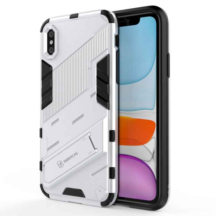 Punk Armor 2 in 1 PC + TPU Shockproof Case with Invisible Holder, For iPhone 11 Pro Max, For iPhone X / XS, For iPhone XR, For iPhone XS Max, For iPhone 6 & 6s, For iPhone 6 Plus & 6s Plus