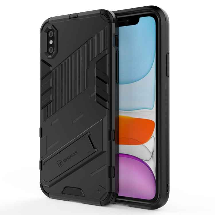 Punk Armor 2 in 1 PC + TPU Shockproof Case with Invisible Holder, For iPhone 11 Pro Max, For iPhone X / XS, For iPhone XR, For iPhone XS Max, For iPhone 6 & 6s, For iPhone 6 Plus & 6s Plus