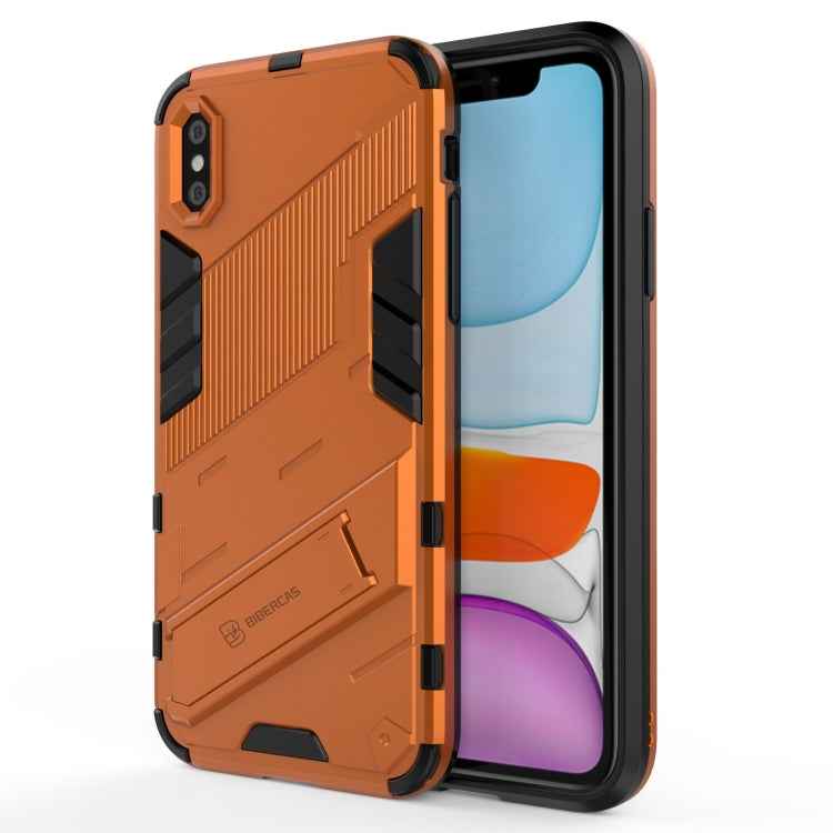 Punk Armor 2 in 1 PC + TPU Shockproof Case with Invisible Holder, For iPhone 11 Pro Max, For iPhone X / XS, For iPhone XR, For iPhone XS Max, For iPhone 6 & 6s, For iPhone 6 Plus & 6s Plus