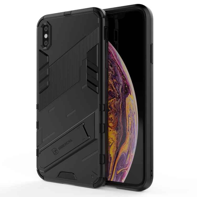 Punk Armor 2 in 1 PC + TPU Shockproof Case with Invisible Holder, For iPhone 11 Pro Max, For iPhone X / XS, For iPhone XR, For iPhone XS Max, For iPhone 6 & 6s, For iPhone 6 Plus & 6s Plus