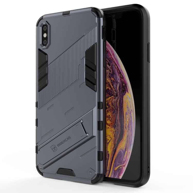 Punk Armor 2 in 1 PC + TPU Shockproof Case with Invisible Holder, For iPhone 11 Pro Max, For iPhone X / XS, For iPhone XR, For iPhone XS Max, For iPhone 6 & 6s, For iPhone 6 Plus & 6s Plus