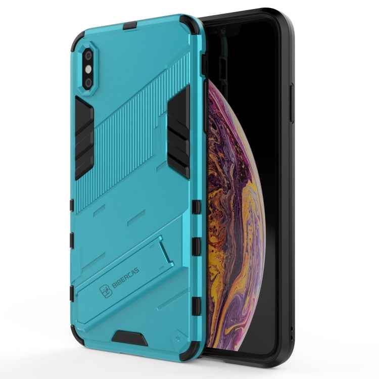 Punk Armor 2 in 1 PC + TPU Shockproof Case with Invisible Holder, For iPhone 11 Pro Max, For iPhone X / XS, For iPhone XR, For iPhone XS Max, For iPhone 6 & 6s, For iPhone 6 Plus & 6s Plus