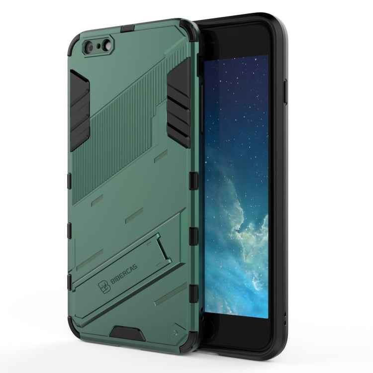 Punk Armor 2 in 1 PC + TPU Shockproof Case with Invisible Holder, For iPhone 11 Pro Max, For iPhone X / XS, For iPhone XR, For iPhone XS Max, For iPhone 6 & 6s, For iPhone 6 Plus & 6s Plus