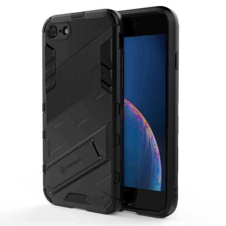 Punk Armor 2 in 1 PC + TPU Shockproof Case with Invisible Holder, For iPhone 7 & 8, For iPhone 7 Plus & 8 Plus