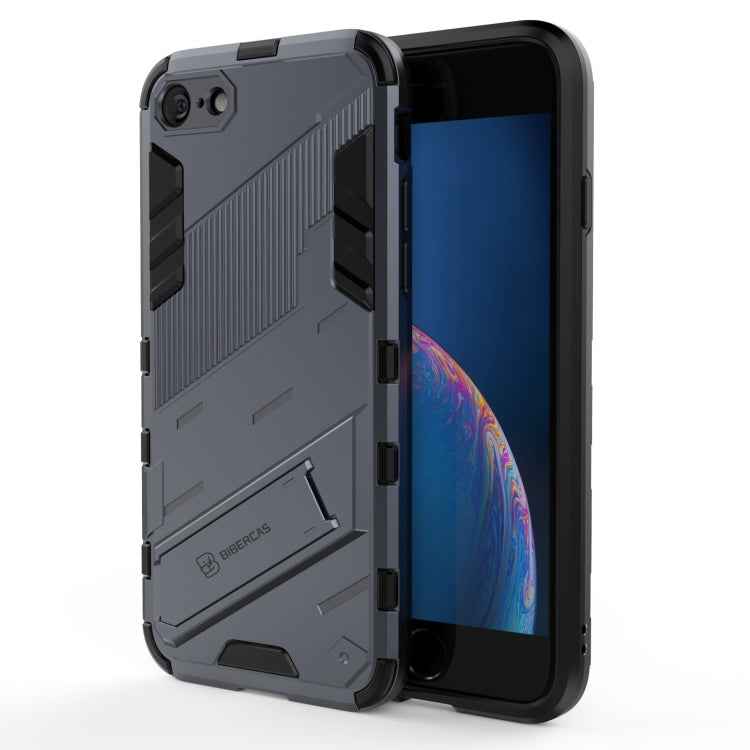 Punk Armor 2 in 1 PC + TPU Shockproof Case with Invisible Holder, For iPhone 7 & 8, For iPhone 7 Plus & 8 Plus
