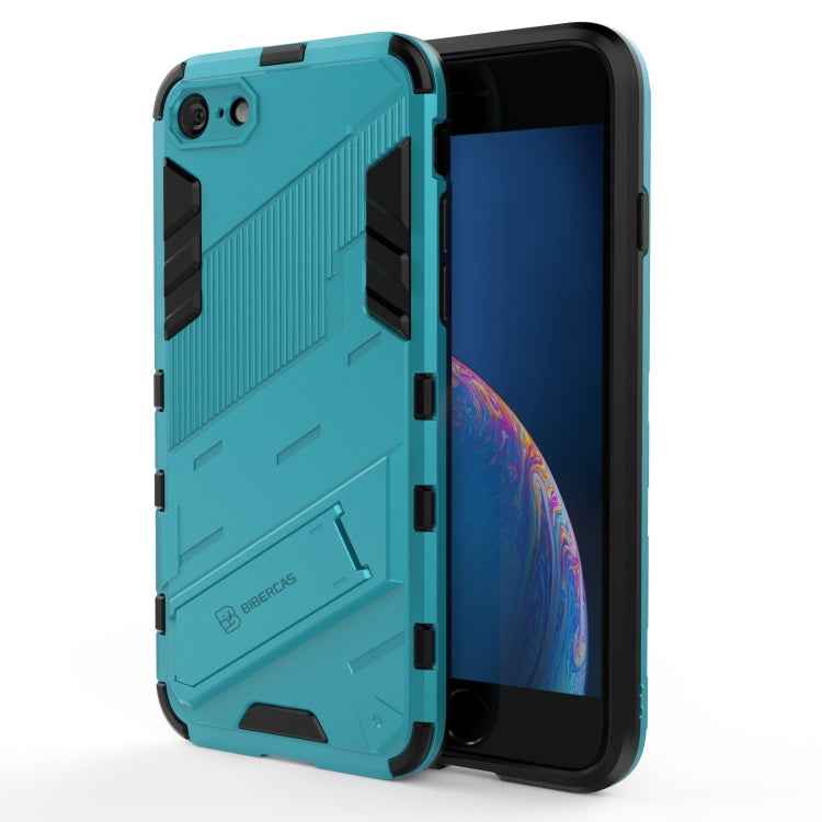 Punk Armor 2 in 1 PC + TPU Shockproof Case with Invisible Holder, For iPhone 7 & 8, For iPhone 7 Plus & 8 Plus
