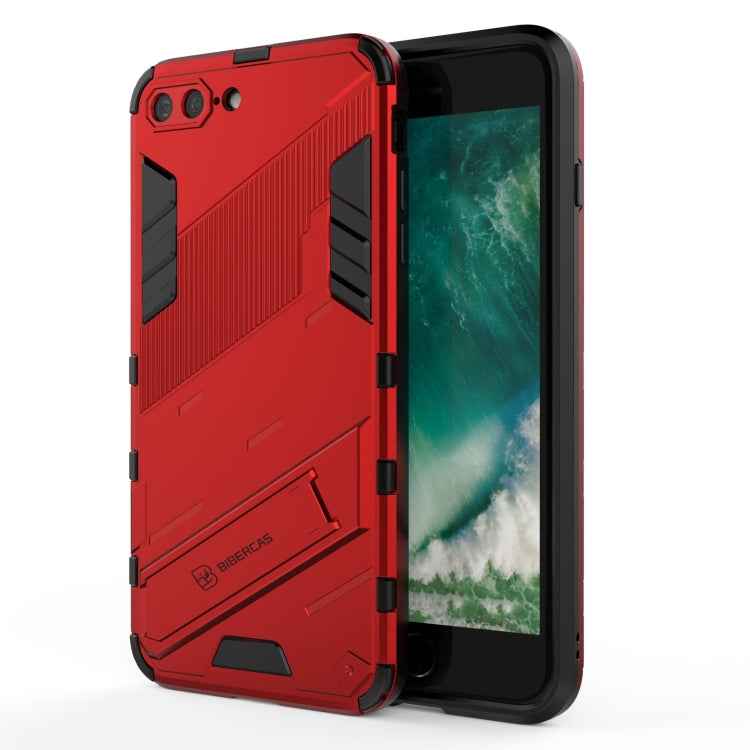 Punk Armor 2 in 1 PC + TPU Shockproof Case with Invisible Holder, For iPhone 7 & 8, For iPhone 7 Plus & 8 Plus