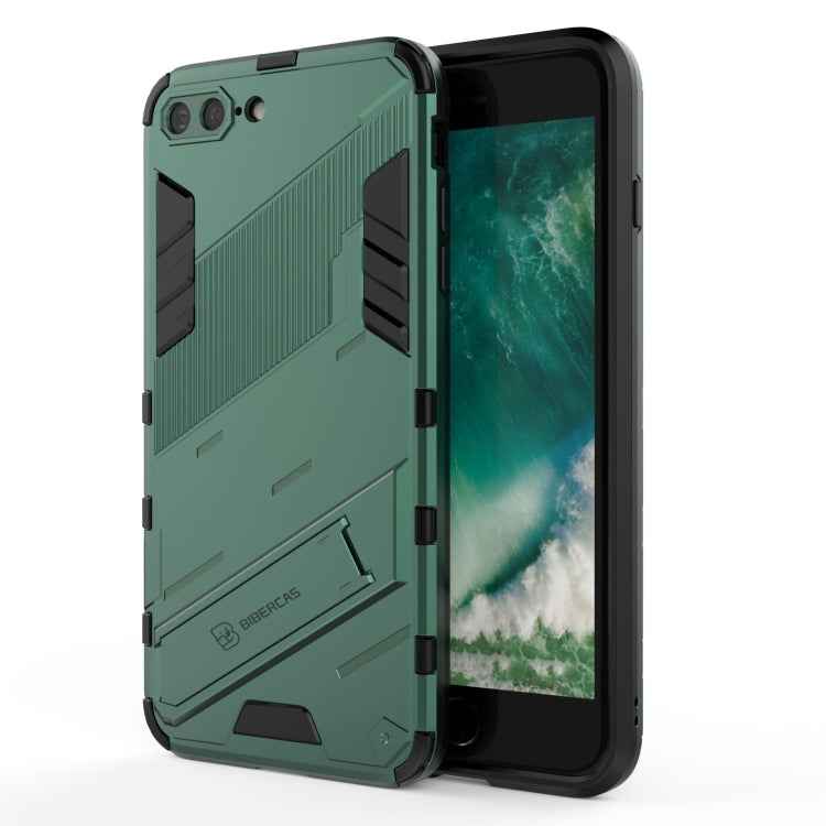 Punk Armor 2 in 1 PC + TPU Shockproof Case with Invisible Holder, For iPhone 7 & 8, For iPhone 7 Plus & 8 Plus