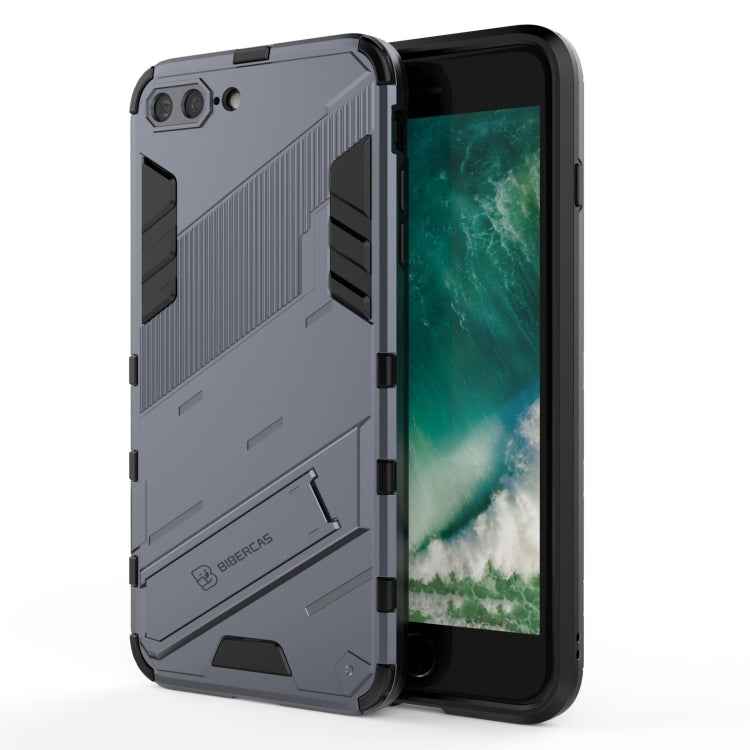 Punk Armor 2 in 1 PC + TPU Shockproof Case with Invisible Holder, For iPhone 7 & 8, For iPhone 7 Plus & 8 Plus