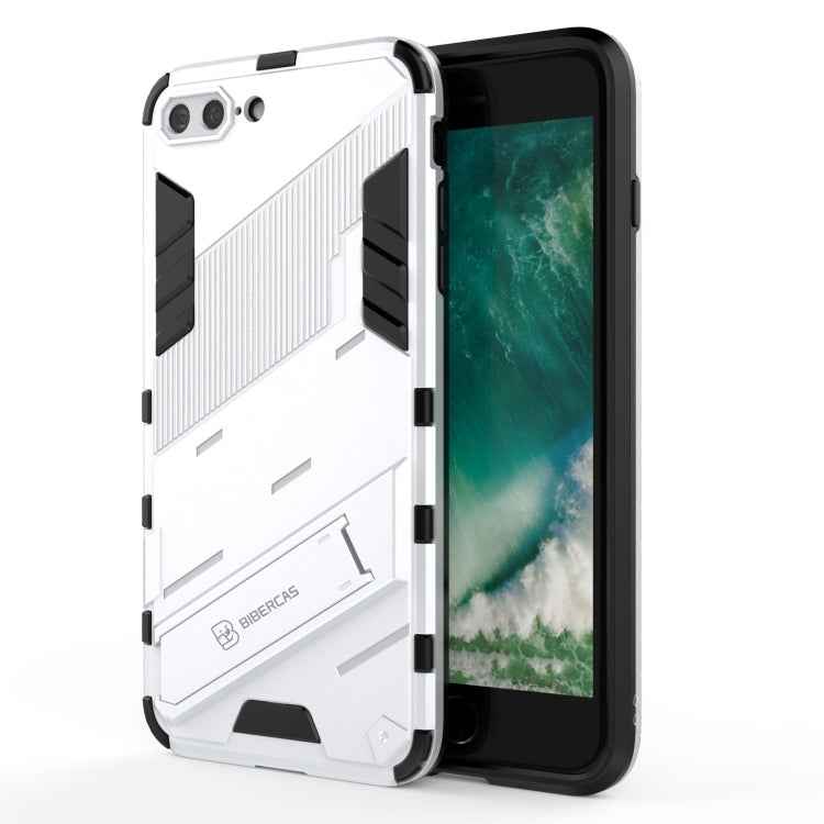 Punk Armor 2 in 1 PC + TPU Shockproof Case with Invisible Holder, For iPhone 7 & 8, For iPhone 7 Plus & 8 Plus
