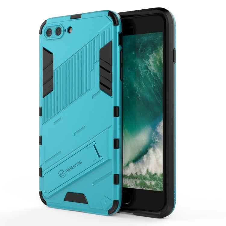 Punk Armor 2 in 1 PC + TPU Shockproof Case with Invisible Holder, For iPhone 7 & 8, For iPhone 7 Plus & 8 Plus