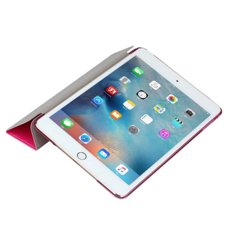 For iPad 10.2 inch Silk Texture Horizontal Flip Magnetic PU Leather Case, with Three-folding Holder & Sleep / Wake-up Function