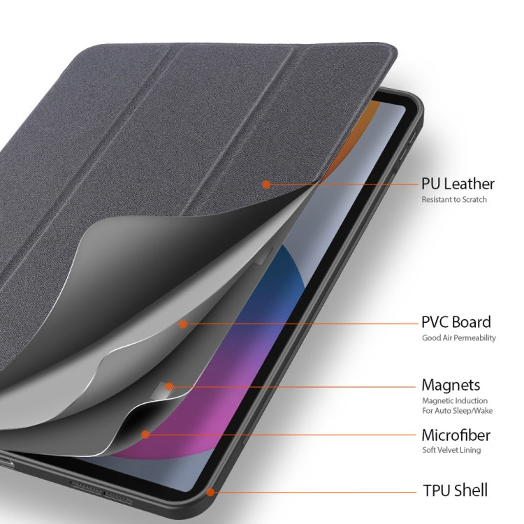 DUX DUCIS Domo Series Horizontal Flip Magnetic TPU + PU Leather Case with Three-folding Holder & Pen Slot & Sleep / Wake-up Function, iPad Pro 11 (2021)/(2020), iPad Pro 12.9 2021 / 2020