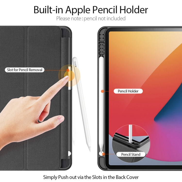 DUX DUCIS Domo Series Horizontal Flip Magnetic TPU + PU Leather Case with Three-folding Holder & Pen Slot & Sleep / Wake-up Function, iPad Pro 11 (2021)/(2020), iPad Pro 12.9 2021 / 2020
