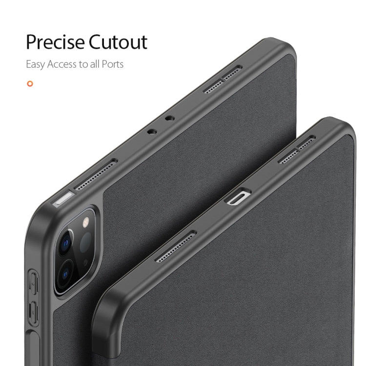 DUX DUCIS Domo Series Horizontal Flip Magnetic TPU + PU Leather Case with Three-folding Holder & Pen Slot & Sleep / Wake-up Function, iPad Pro 11 (2021)/(2020), iPad Pro 12.9 2021 / 2020