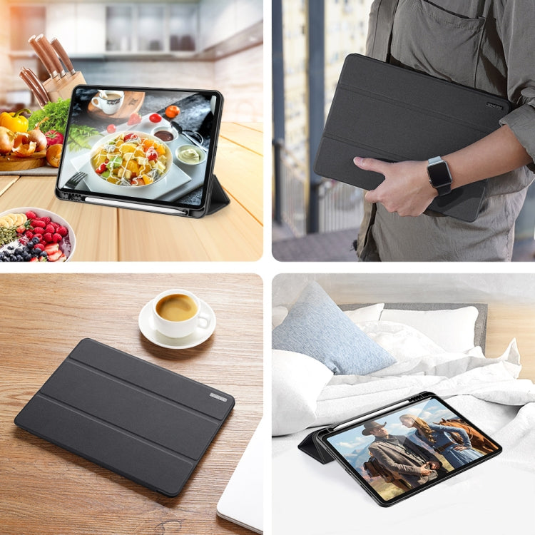 DUX DUCIS Domo Series Horizontal Flip Magnetic TPU + PU Leather Case with Three-folding Holder & Pen Slot & Sleep / Wake-up Function, iPad Pro 11 (2021)/(2020), iPad Pro 12.9 2021 / 2020