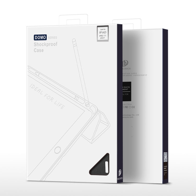 DUX DUCIS Domo Series Horizontal Flip Magnetic TPU + PU Leather Case with Three-folding Holder & Pen Slot & Sleep / Wake-up Function, iPad Pro 11 (2021)/(2020), iPad Pro 12.9 2021 / 2020
