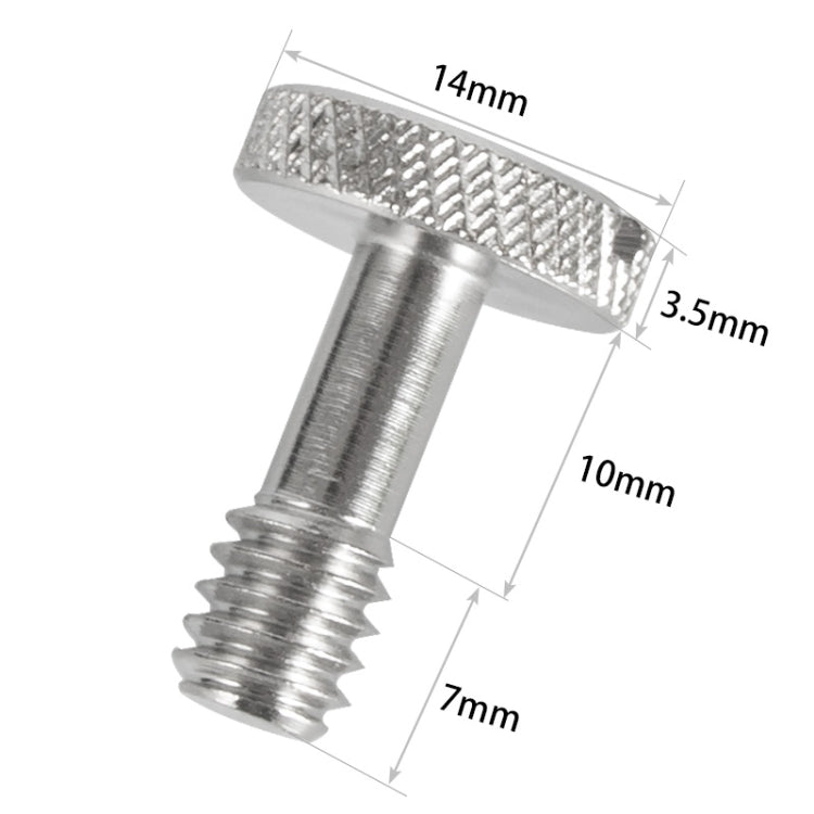 BEXIN LS005 - 2 tornillos de rosca hembra de 1/4 de pulgada para cámara DSLR (LS005)