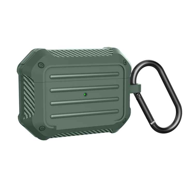 Wireless Earphones Shockproof Carbon Fiber Luggage TPU Protective Case, For AirPods 1/2, For AirPods Pro