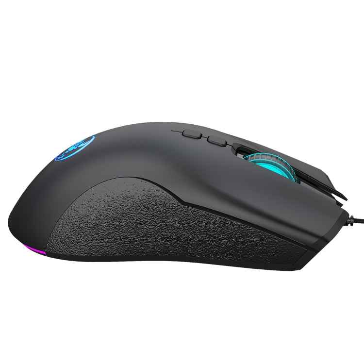 HXSJ A883 7 Keys 6400DPI RGB Light Mechanical Gaming Wired Mouse